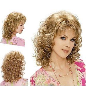 Blonde/Brn Synethic Wig New 26" Just Rec'd